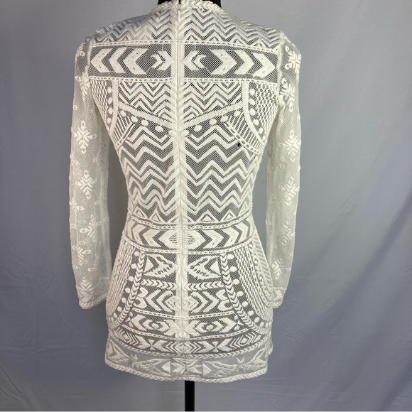 Isabel Marant for H&M Embroidered 3/4 Sleeved Cream Top - Picture 4 of 6